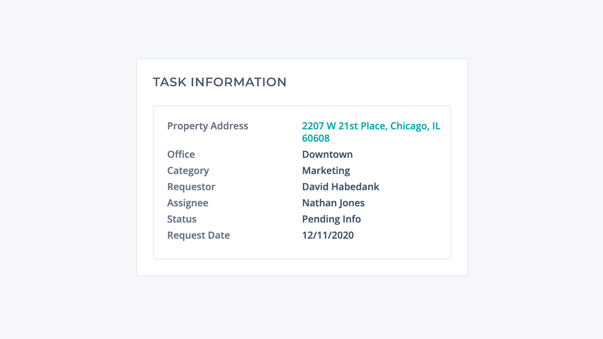 task information